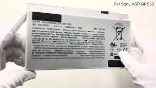 Battery for Sony VGP-BPS33(11.4V 3760mAh 3 Cells)