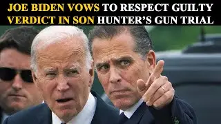 JOE BIDEN VOWS TO RESPECT GUILTY VERDICT IN SON HUNTER'S GUN TRIAL #hunterbiden