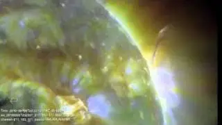 Sunspot Eruption Produces Flare