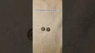 2 Canadian Silver quarters but 2 very different things 💰!! #coincollecting  #silver  #coin