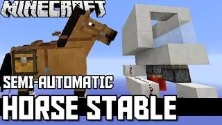 Minecraft Tutorial: Semi-Automatic Horse Stable (1.7.2)