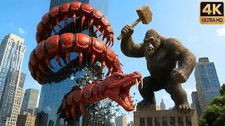 KING KONG vs THE GIANT CENTIPEDE | The Battle for the City