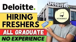 🚀Deloitte Free Hiring 2026 | Any Graduate & Fresher can Apply | HR , Associate analyst | 2026 Hiring