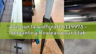 Avis sur la wolfcraft 6119973 - Servante &agrave; Rouleau pour &Eacute;tablis - R&eacute;glable en Hauteur et Pliable