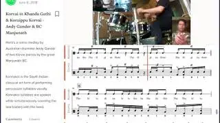 BC Manjunath & Andy Gander // Konnakol & Drums Soundslice