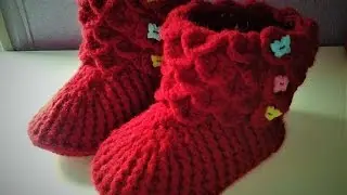 Botines cocodrilo  a crochet (ganchillo)  1 # tutorial DIY