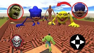 HULK vs SCP 096 vs Poppy Playtime Chapter 4 Epic Battle in Garry&rsquo;s Mod!!