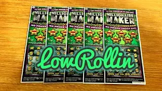 MILLIONAIRE MAKER TICKETS LOWROLLIN SERIES! SCRATCH OFF TICKETS