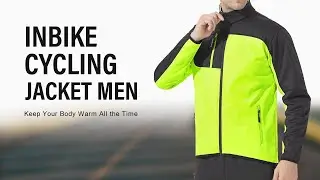 INBIKE Winter Cycling Jacket Men Warm Reflective Bike Coat Windproof Lightweight