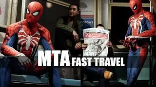 Spider-Man Uses The Subway [Fast Travel][All Subway Scenes] - Marvel's Spider-Man