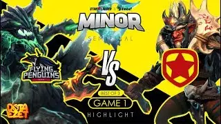 StarLadder |  Semifinals | Gambit Esports vs Flying Penguins | Game 1