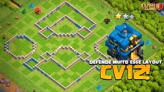USE ESSE LAYOUT CV12 PARA DEFENDER MUITO NO FARM! CLASH OF CLANS