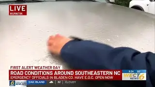 &lsquo;Stay home&rsquo;: Freezing rain created icy conditions in Bladen County on Sunday