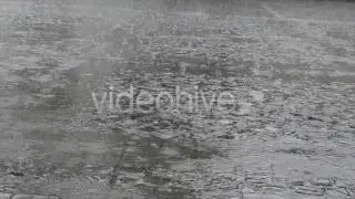 Rain On Pavement Plaza - Stock Footage | VideoHive 4940250