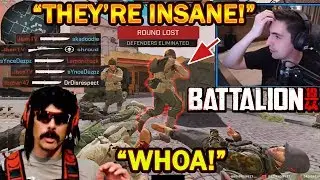 DrDisrespect's FIRST GAME With SHROUD On Battalion 1944 Vs PROS! (INTENSE!)
