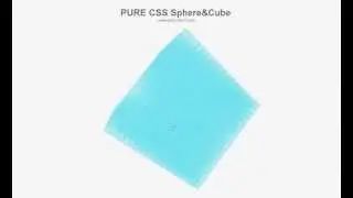 PURE CSS sphere & cube
