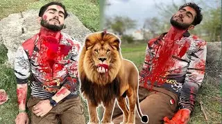 Lion Ny Attack Kar Diya 😱Fake Dead Body Prank Karna Mehnga Pr Geya&hellip;
