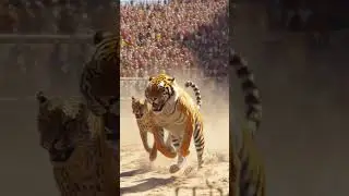 Tiger vs Cheetah: Speedster vs Striker! 🏎️🐯🐆 #TigerVsCheetah #WildlifeRacing