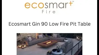 Gin 90 Low Bioethanol Fire Pit Table