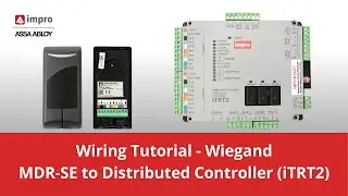 Wiring of Secure Multi-Discipline Weigand Reader (MDR-SE) to Distributed Controller (iTRT2)