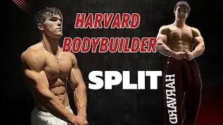 HARVARD BODYBUILDER FULL SPLIT and routines 💪‼️