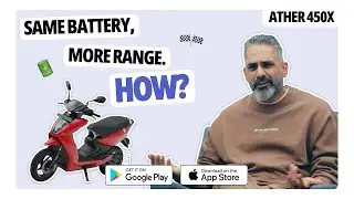 How does the 2025 Ather 450X get more range from same battery? | #MotorIncClips