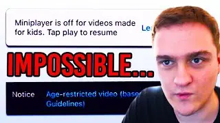 This Video Is BOTH Age Restricted AND Made For Kids?