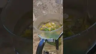 Fresh Chamomile Mint Tea from the Garden