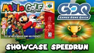 GDQ Mario Golf 64 100% Speedrun Showcase!