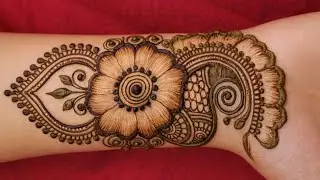 सरल अरबी मेहंदी डिजाइन  | Mehandi arabic design Mehandi ka design | Easy stylish front hand mehndi 