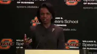 Condoleezza Rice in Oklahoma, talking about the issues. (2)