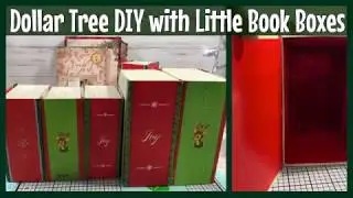 Dollar Tree DIY with Little Book Boxes (Re-uploaded)