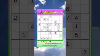 Los Angeles Times Daily #Sudoku 2026-01-04 Medium #puzzle #games #education #braingames