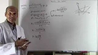 PUNTOS DE CORTE DE RECTA Y PARÁBOLA.