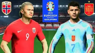 EA FC 24 - Norway vs. Spain - Haaland Gavi - UEFA Euro 2024 European Qualifiers 23/24 | PS5 | 4K HDR