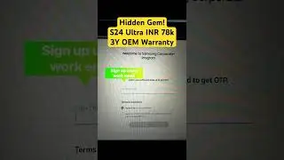 Sale ALERT🚨!!! S24 Ultra INR 78k 3 Years Warranty