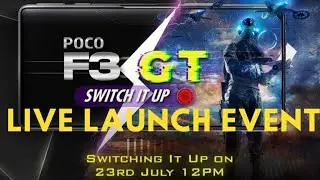 Poco F3 GT 5G Live launch event