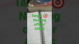 Target 🎯 Nursing officer #Norcet_Aiims Nursing study motivation /