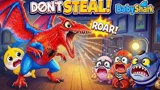 Thief in the House | Dinosaurs Chase the Thief | Don&rsquo;t Steal Song | Kids Songs