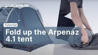 TUTORIAL - How to fold up the ARPENAZ 4.1 TENT ? | Decathlon_QUECHUA