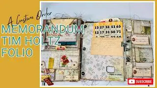 Custom Memorandum  Tim Holtz Foilo