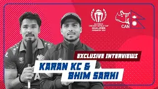 Exclusive Interviews: Karan Kc & Bhim Sarki on Nepal's Victory in ICC Qualifier Against USA