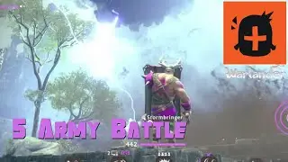 Five Army Battle Full Game | Warlander (No Commentary)