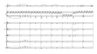 Moonlight Sonata - mvt 1 arranged for clarinet, harp and string orchestra