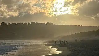 Saint clair beach Dunedin - it is definitely a must visit place in evening, a Mesmerising sunset 🌅