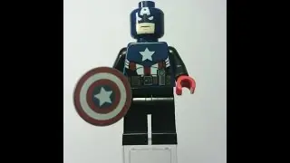 Rare Lego Captain America Minifigure 360&deg; view (Toy Fair 2012 Exclusive) sh028 Only 200 made