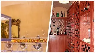 75 Orange Gray Floor Wine Cellar Design Ideas You'll Love ♡
