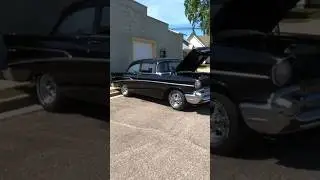 Clean Tri-five Chevrolet with a very special engine.
