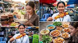 Cambodia Walking Tour - Local Life & Street Food in Cambodia | Noodles, Seafood, & More | Food Tour