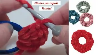 Tutorial: elastico per capelli uncinetto easy rosso